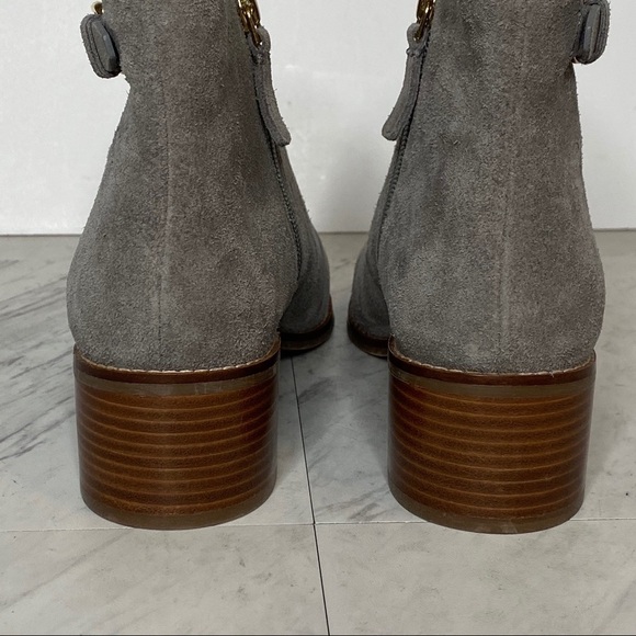 New! Cole Haan Haidyn Suede Buckle Gray Boot 8 1/2 - Picture 4 of 13